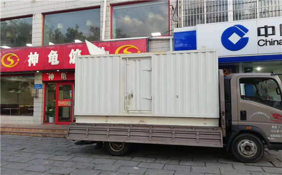 西流河镇出租发电机施工案例